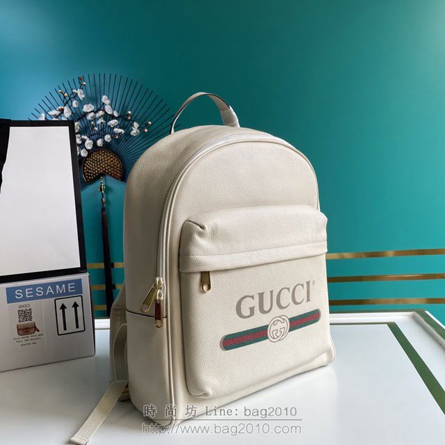 Gucci古馳包包 G家新款雙肩包 款號:547834 古奇男士雙肩背包 Gucci印花皮革背包  gdj1364